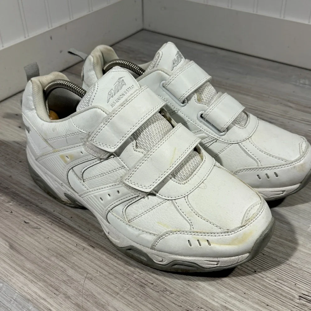 Avia Strap Sneakers Avi-Union Strap II White Men's Sz 11 EEEE